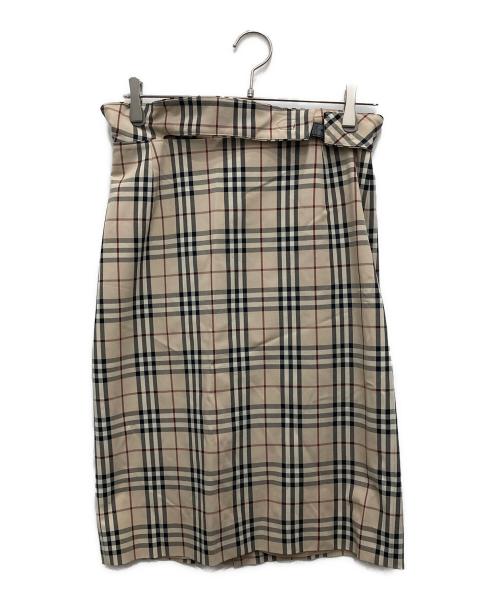 BURBERRY LONDON（バーバリーロンドン）BURBERRY LONDON (バーバリーロンドン) ノヴァチェックタイトスカート ベージュ サイズ:40の古着・服飾アイテム