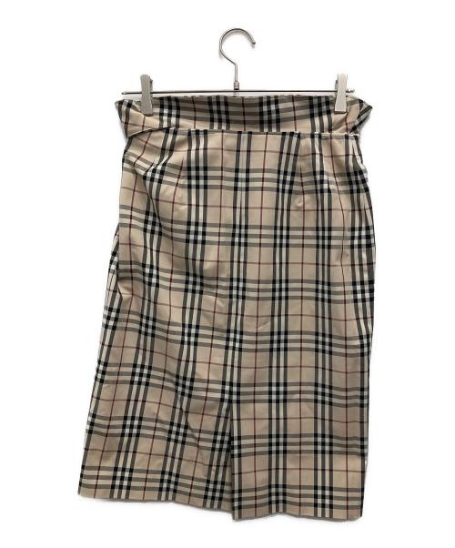 BURBERRY LONDON（バーバリーロンドン）BURBERRY LONDON (バーバリーロンドン) ノヴァチェックタイトスカート ベージュ サイズ:40の古着・服飾アイテム