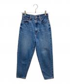 NEEDBY heritage×VERMEIL par ienaニードバイヘリテージ×ヴェルメイユ パー イエナ）の古着「”LISA”ハイライズテーパードデニムパンツ」｜ブルー
