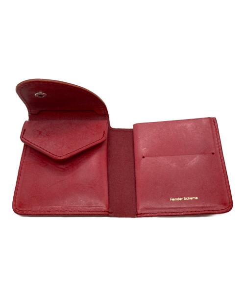 HENDER SCHEME（エンダースキーマ）Hender Scheme (エンダースキーマ) ”wallet”ブライドルレザーウォレット レッドの古着・服飾アイテム