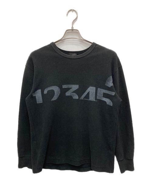 COMME des GARCONS HOMME PLUS（コムデギャルソンオムプリュス）COMME des GARCONS HOMME PLUS (コムデギャルソンオムプリュス) ロングスリーブカットソー ブラック サイズ:不明（実寸をご確認ください）の古着・服飾アイテム