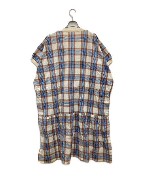 COMME des GARCONS（コムデギャルソン）COMME des GARCONS (コムデギャルソン) チェック柄ブラウスワンピース ベージュ サイズ:Fの古着・服飾アイテム