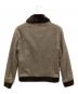BURBERRY BLACK LABEL (バーバリーブラックレーベル) ツイード×ラムレザーコンビフライトジャケット ベージュ サイズ:M：17000円