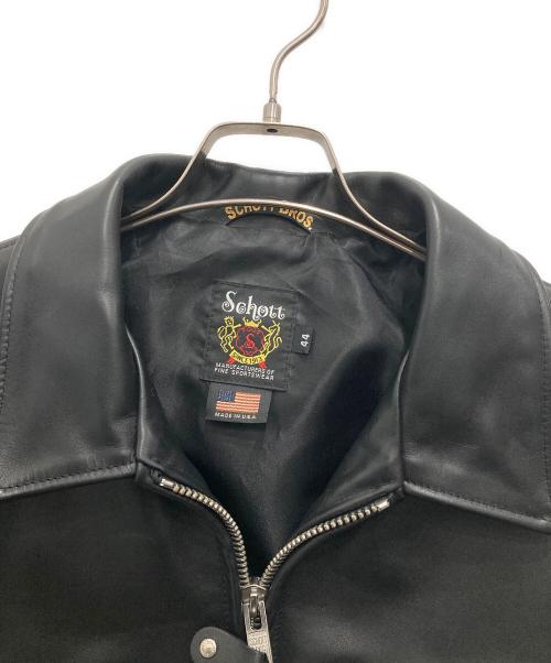 Schott（ショット）Schott (ショット) 103US レザートラッカージャケット ブラック サイズ:44の古着・服飾アイテム