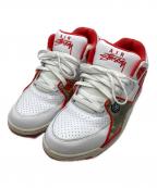 NIKE×stussyナイキ×ステューシー）の古着「Air Flight 89 Low SP」｜ホワイト×レッド