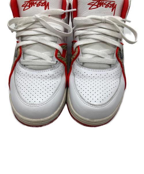 NIKE（ナイキ）NIKE (ナイキ) stussy (ステューシー) Air Flight 89 Low SP ホワイト×レッド サイズ:27.5の古着・服飾アイテム