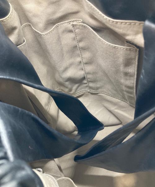 EAR（イア）EAR (イア) 2WAYレザーリュック ブラックの古着・服飾アイテム