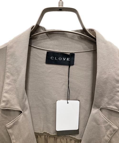 C.LOVE（シーラブ）C.LOVE (シーラブ) シアーコンビジャケット ベージュ サイズ:02 未使用品の古着・服飾アイテム