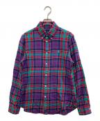 RALPH LAURENラルフローレン）の古着「クラシックフィットチェックシャツ」｜パープル
