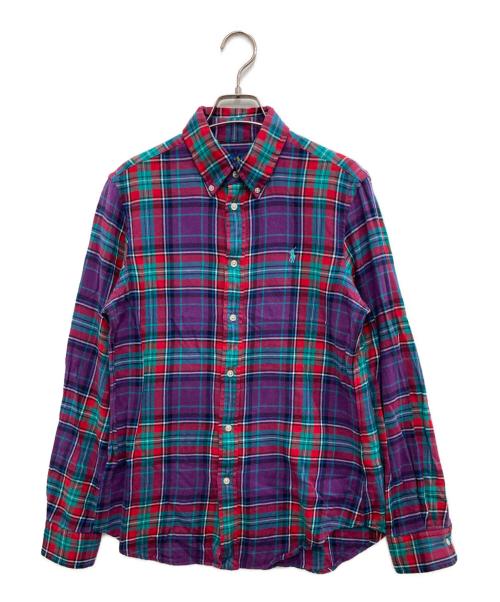 RALPH LAUREN（ラルフローレン）RALPH LAUREN (ラルフローレン) クラシックフィットチェックシャツ パープル サイズ:Mの古着・服飾アイテム