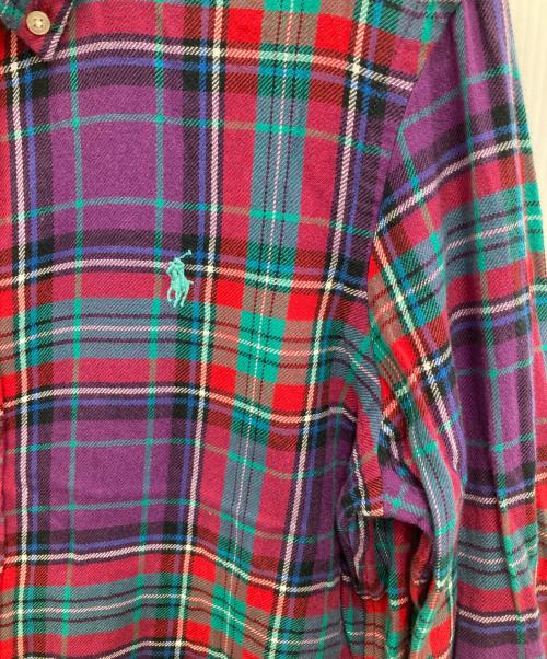 RALPH LAUREN（ラルフローレン）RALPH LAUREN (ラルフローレン) クラシックフィットチェックシャツ パープル サイズ:Mの古着・服飾アイテム