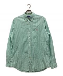 70年代 Brooks Brothers ブルックスブラザーズ ベロア 長袖ポロシャツ ヴィンテージ グリーン(メンズ XL)中古 古着 X6357 中古・古着通販】BROOKS BROTHERS (ブルックスブラザーズ) 長袖