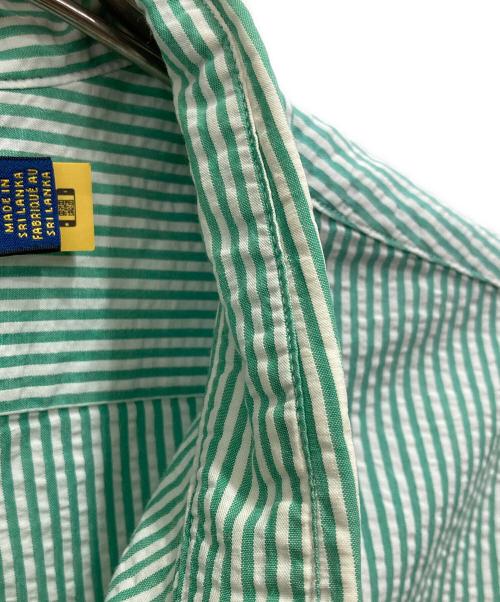 POLO RALPH LAUREN（ポロ・ラルフローレン）POLO RALPH LAUREN (ポロ・ラルフローレン) シアサッカーチェックシャツ グリーン サイズ:Lの古着・服飾アイテム