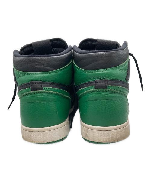 NIKE（ナイキ）NIKE (ナイキ) AIR JORDAN 1 RETRO HIGH OG ハイカットスニーカー グリーン×ブラック サイズ:28.5の古着・服飾アイテム