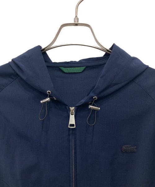 LACOSTE（ラコステ）LACOSTE (ラコステ) ウールブレンドフランネルジップジャケット ネイビー サイズ:XLの古着・服飾アイテム