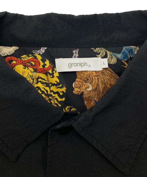 graniph（グラニフ）graniph (グラニフ) ayako ishiguro (アヤコ イシグロ) コーチジャケット ブラック サイズ:Lの古着・服飾アイテム