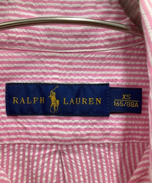 RALPH LAUREN（ラルフローレン）RALPH LAUREN (ラルフローレン) 半袖ボタンダウンシャツ ピンク サイズ:XSの古着・服飾アイテム