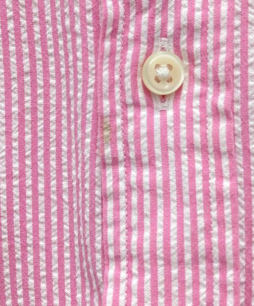 RALPH LAUREN（ラルフローレン）RALPH LAUREN (ラルフローレン) 半袖ボタンダウンシャツ ピンク サイズ:XSの古着・服飾アイテム