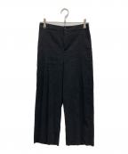 MACKINTOSH LONDONマッキントッシュ ロンドン）の古着「リネンレーヨンストレッチパンツ」｜ブラック