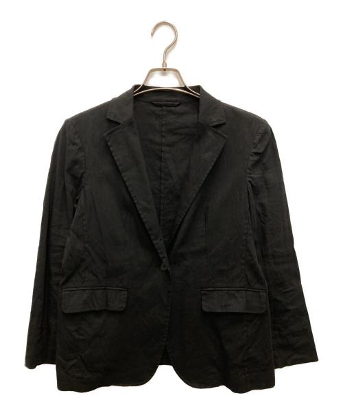 MACKINTOSH LONDON（マッキントッシュ ロンドン）MACKINTOSH LONDON (マッキントッシュ ロンドン) リネンレーヨンストレッチジャケット ブラック サイズ:38の古着・服飾アイテム