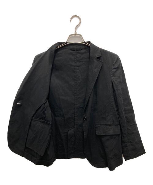 MACKINTOSH LONDON（マッキントッシュ ロンドン）MACKINTOSH LONDON (マッキントッシュ ロンドン) リネンレーヨンストレッチジャケット ブラック サイズ:38の古着・服飾アイテム