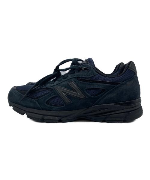 NEW BALANCE（ニューバランス）NEW BALANCE (ニューバランス) JJJJound (ジョウンド) 990V4/ローカットスニーカー ネイビー×ブラック サイズ:24の古着・服飾アイテム