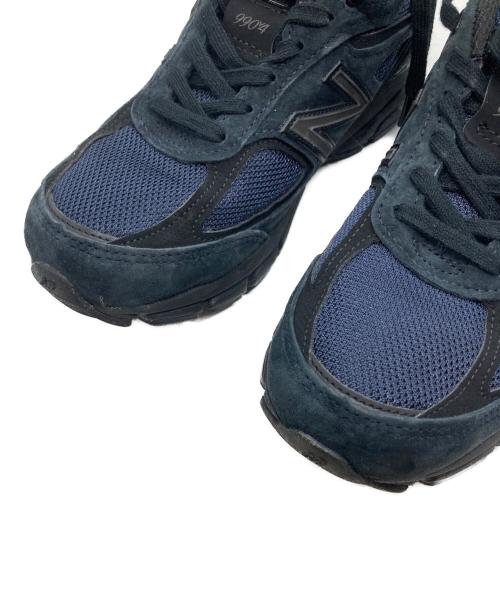 NEW BALANCE（ニューバランス）NEW BALANCE (ニューバランス) JJJJound (ジョウンド) 990V4/ローカットスニーカー ネイビー×ブラック サイズ:24の古着・服飾アイテム