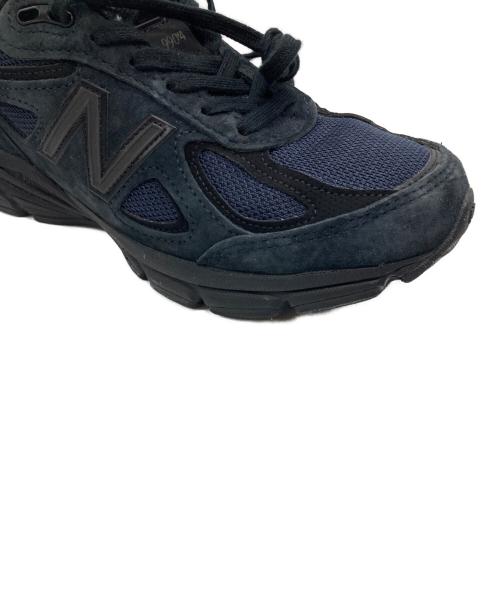 NEW BALANCE（ニューバランス）NEW BALANCE (ニューバランス) JJJJound (ジョウンド) 990V4/ローカットスニーカー ネイビー×ブラック サイズ:24の古着・服飾アイテム