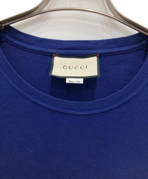 GUCCI（グッチ）GUCCI (グッチ) プラネタエンブロイダリーロングスリーブTシャツ ネイビー サイズ:Mの古着・服飾アイテム
