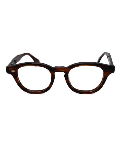 julius tart optical（ジュリアス タート オプティカル）JULIUS TART OPTICAL (ジュリアス タート オプティカル) 眼鏡 ブラウンの古着・服飾アイテム