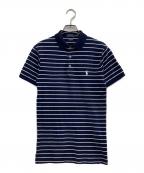 POLO RALPH LAURENポロ・ラルフローレン）の古着「ボーダーポロシャツ」｜ネイビー