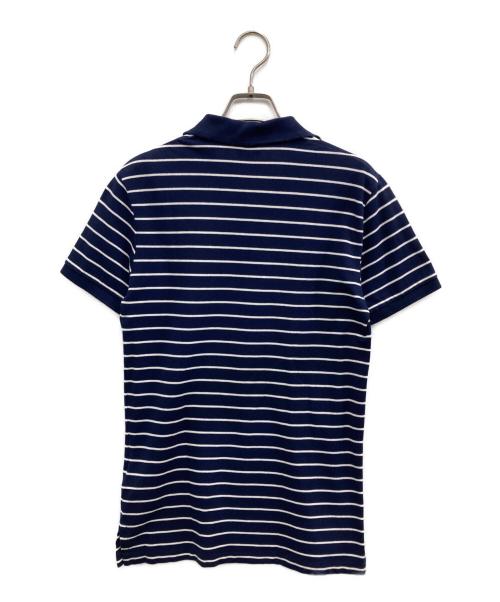 POLO RALPH LAUREN（ポロ・ラルフローレン）POLO RALPH LAUREN (ポロ・ラルフローレン) ボーダーポロシャツ ネイビー サイズ:XSの古着・服飾アイテム