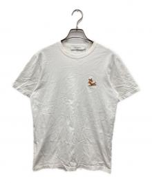 maison kitsune（メゾンキツネ）の古着「チラックスフォックスパッチクラシックTシャツ」｜ホワイト