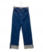 LEVI'S REDリーバイス レッド）の古着「LR HIGH LOOSE CUFFED PINE GULCH CREEK」｜ブルー