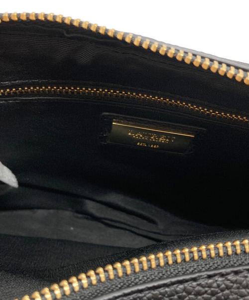 LAUREN RALPH LAUREN（ローレンラルフローレン）LAUREN RALPH LAUREN (ローレンラルフローレン) ロゴストラップレザークロスボディバッグ ブラック サイズ:ONE 未使用品の古着・服飾アイテム