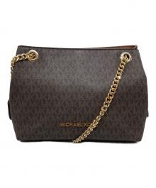 MICHAEL KORS（マイケルコース）の古着「チェーンショルダーバッグ」｜ブラウン