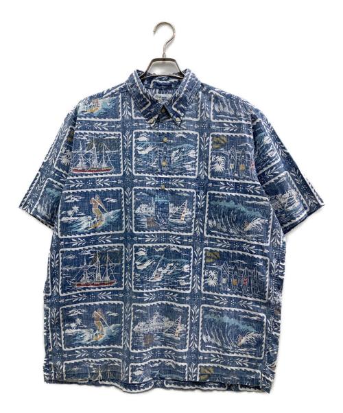 reyn spooner（レイン スプナー）reyn spooner (レイン スプナー) 総柄シャツ ネイビー サイズ:XLの古着・服飾アイテム