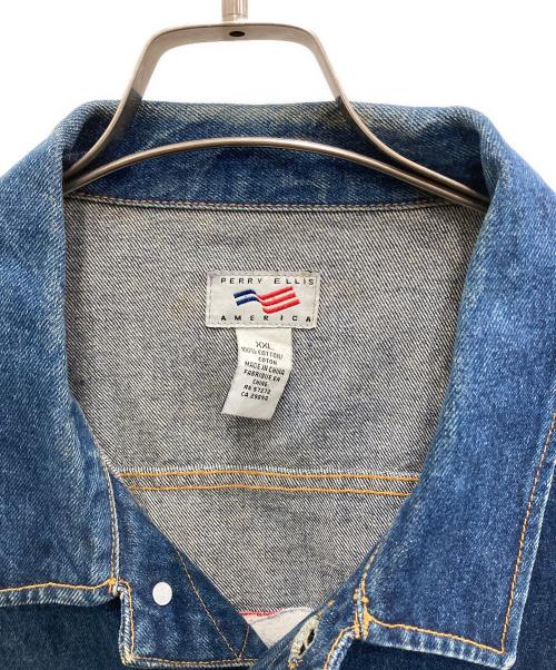 PERRY ELLIS AMERICA（ペリーエリスアメリカ）PERRY ELLIS AMERICA (ペリーエリスアメリカ) オーバーサイズデニムジャケット インディゴ サイズ:XXLの古着・服飾アイテム