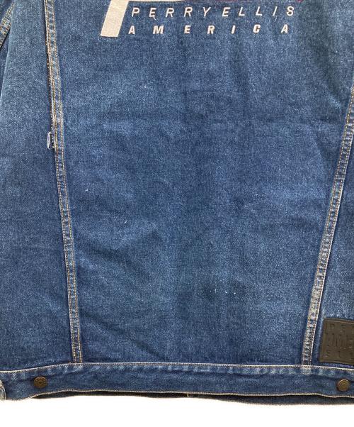 PERRY ELLIS AMERICA（ペリーエリスアメリカ）PERRY ELLIS AMERICA (ペリーエリスアメリカ) オーバーサイズデニムジャケット インディゴ サイズ:XXLの古着・服飾アイテム