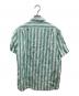 POLO RALPH LAUREN (ポロ・ラルフローレン) クラシックフィットストライプリネンシャツ ホワイト×グリーン サイズ:M：6000円