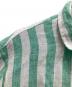 中古・古着 POLO RALPH LAUREN (ポロ・ラルフローレン) クラシックフィットストライプリネンシャツ ホワイト×グリーン サイズ:M：6000円