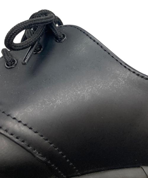 Dr.Martens（ドクターマーチン）Dr.Martens (ドクターマーチン) 1461 レッドステッチ 3 ホール シューズ ブラック×レッド サイズ:US8の古着・服飾アイテム