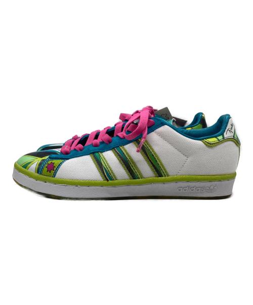 adidas（アディダス）adidas (アディダス) Emilio Pucci (エミリオ プッチ) CENTURY LO G 3 W/センチュリー　エルオー　ジー　スリー　ダブリュー ホワイト×グリーン サイズ:25.5 未使用品の古着・服飾アイテム
