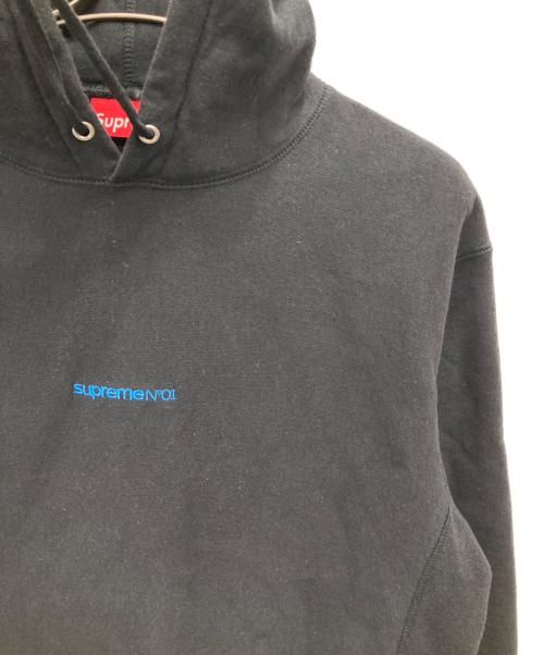 SUPREME（シュプリーム）Supreme (シュプリーム) Number One Hooded Sweatshirt/ナンバー ワン フーデッド スウェットシャツ ブラック サイズ:Mの古着・服飾アイテム