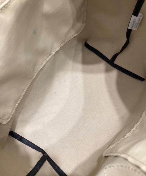 LONGCHAMP（ロンシャン）LONGCHAMP (ロンシャン) エナジー S トップハンドルバッグ ベージュ×ブラックの古着・服飾アイテム