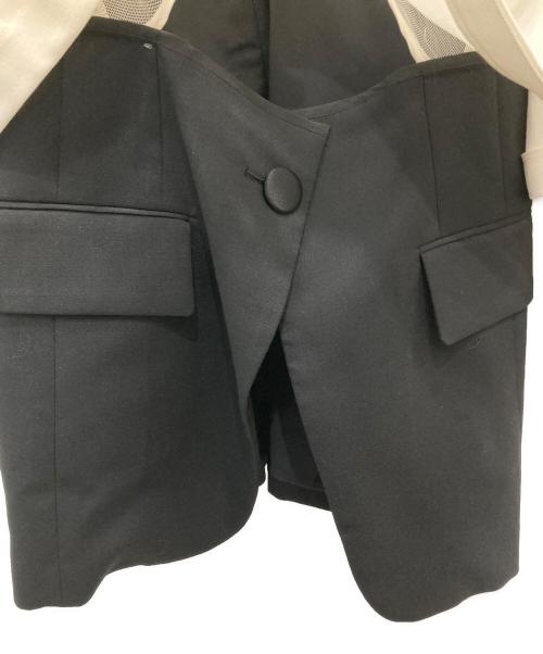 sacai（サカイ）sacai (サカイ) レイヤード スーチング ブラック×ホワイト サイズ:１の古着・服飾アイテム