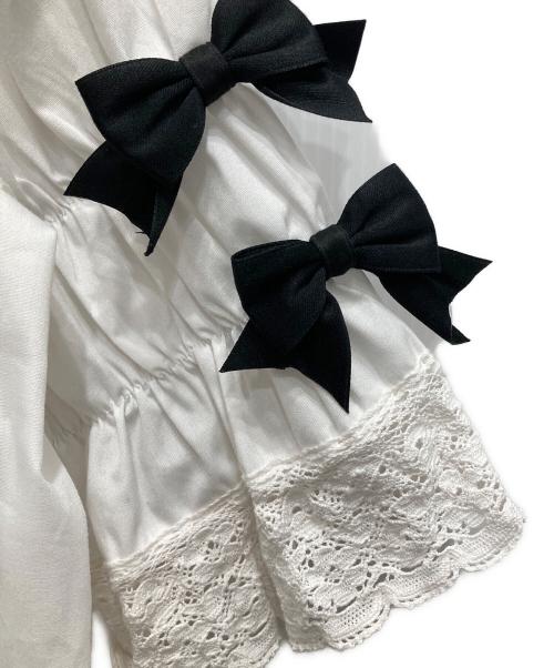 CHALMIERE（シャルミエール）chalmiere (シャルミエール) トーションレースブラウス ホワイト サイズ:Mの古着・服飾アイテム