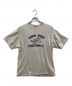 WAREHOUSEウエアハウス）の古着「フェルトプリントTシャツ」｜ベージュ