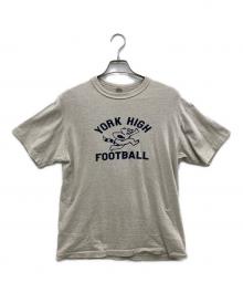 WAREHOUSE（ウエアハウス）の古着「フェルトプリントTシャツ」｜ベージュ