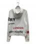 BURBERRY LONDON (バーバリーロンドン) ホースフェリープリントプルオーバーパーカー ホワイト サイズ:M：12000円